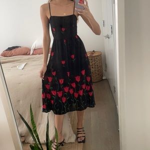 Reformation floral midi dress